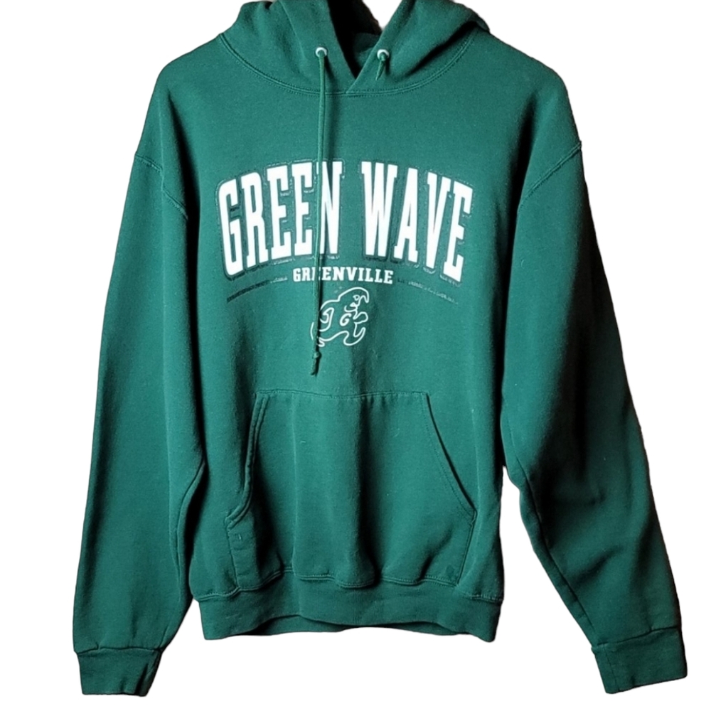 🍭MEN'S-Green wave hoodie